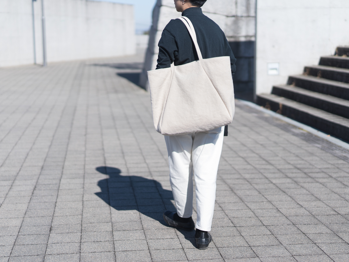 コットンジュートのトートバッグ